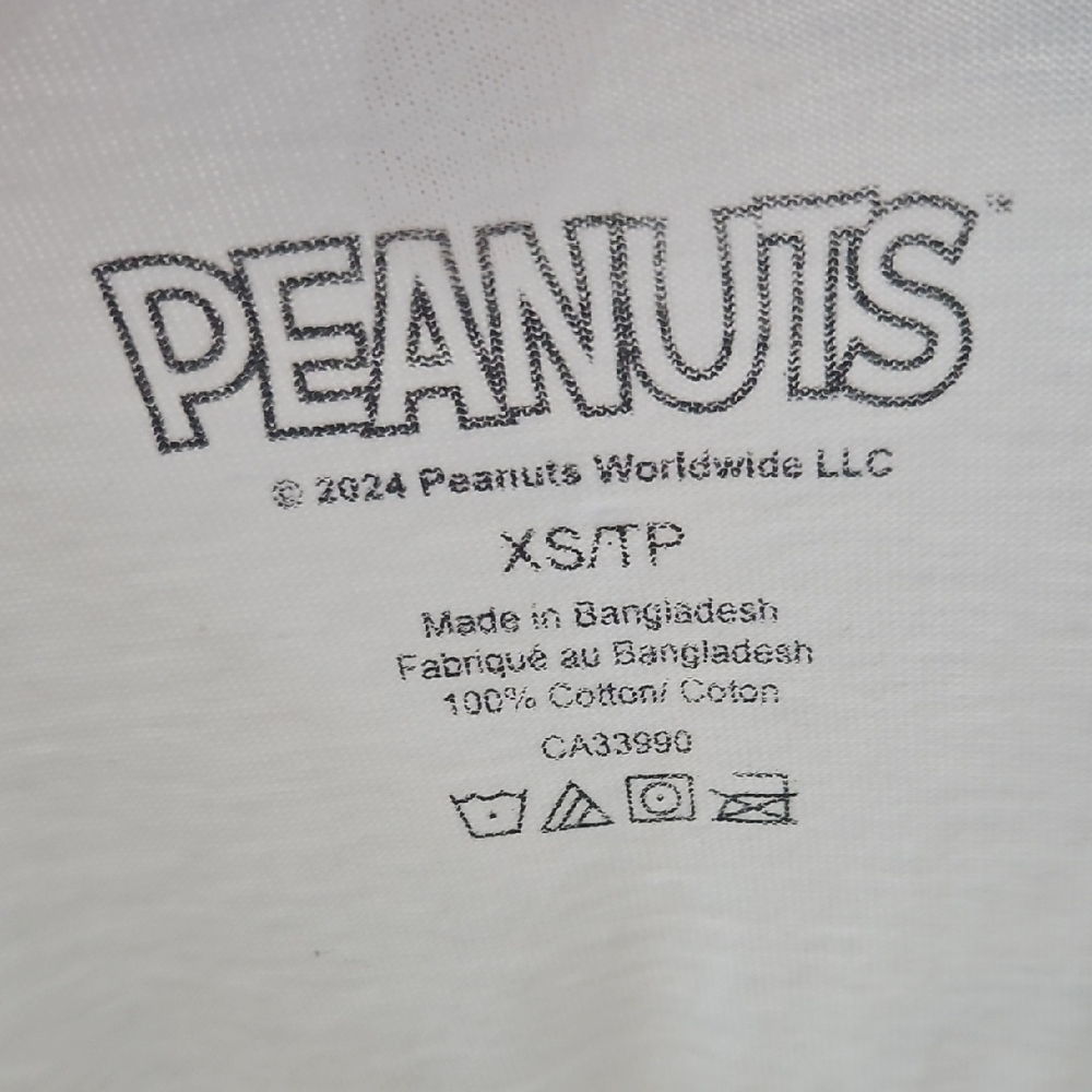 Peanuts Snoopy Tennis Club Kids Tee - White & Green - Picture 2 of 4